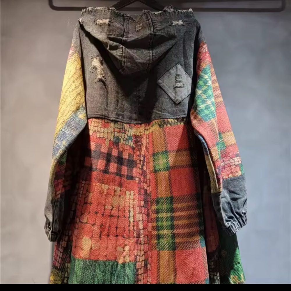 Women's Multicolor Patchwork Jacket - image 4